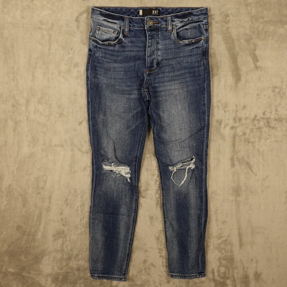 Kut From The Kloth Jeans Juliet Slouchy Boyfriend‎ women's 4 blue denim